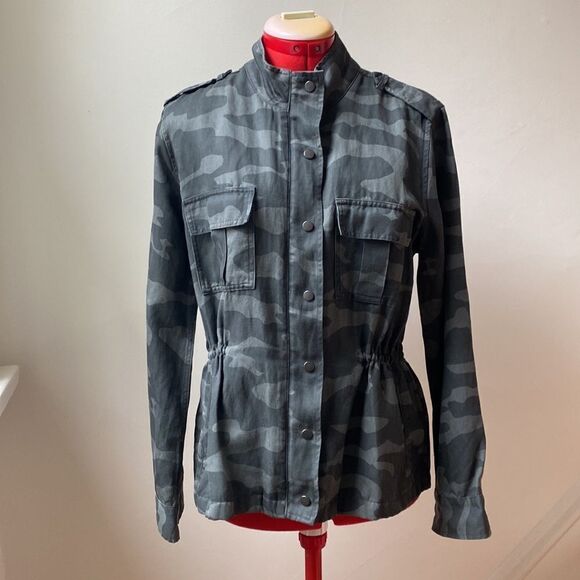 Rails Camouflage Tencel/Linen Blend Jacket - Picture 11 of 16